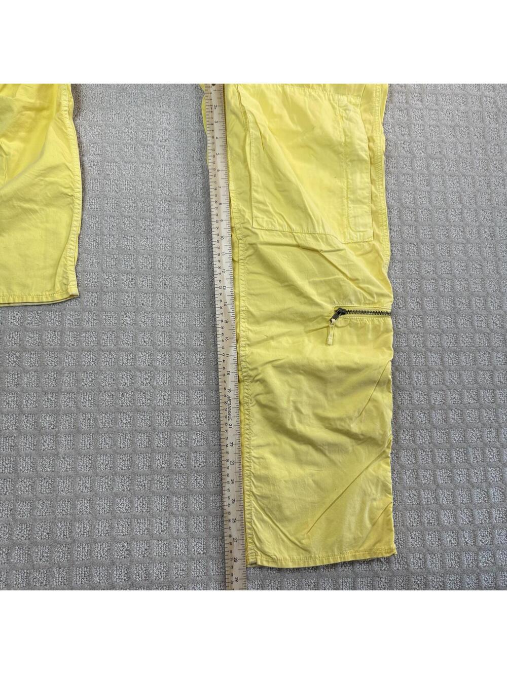 vintage polo ralph lauren yellow cargo pants 32 - Picture 4 of 9